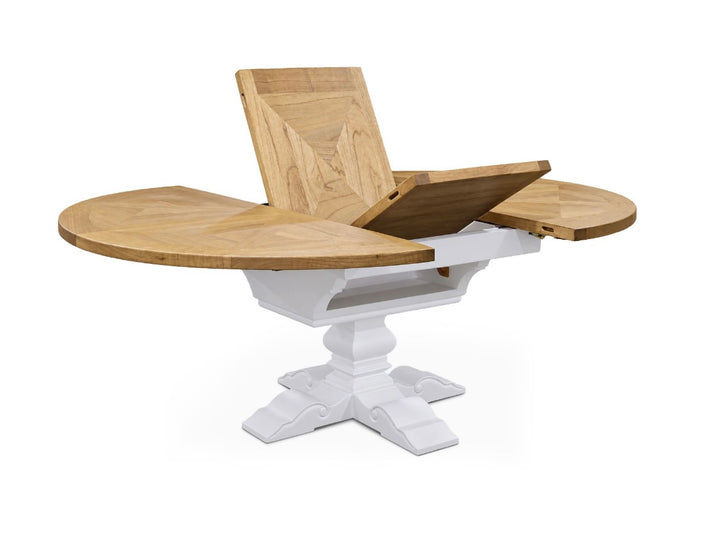 Havana Extendable Dining Table White Leg 150-200cm
