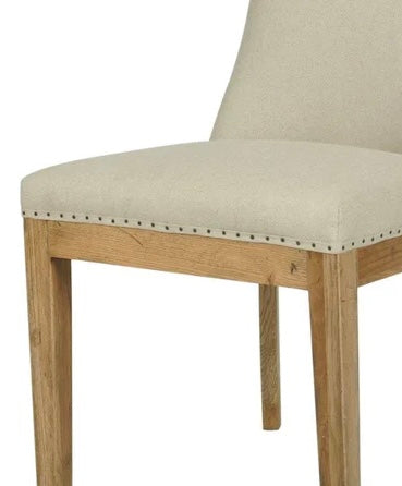 Hampton Oakwood Linen Dining Chair