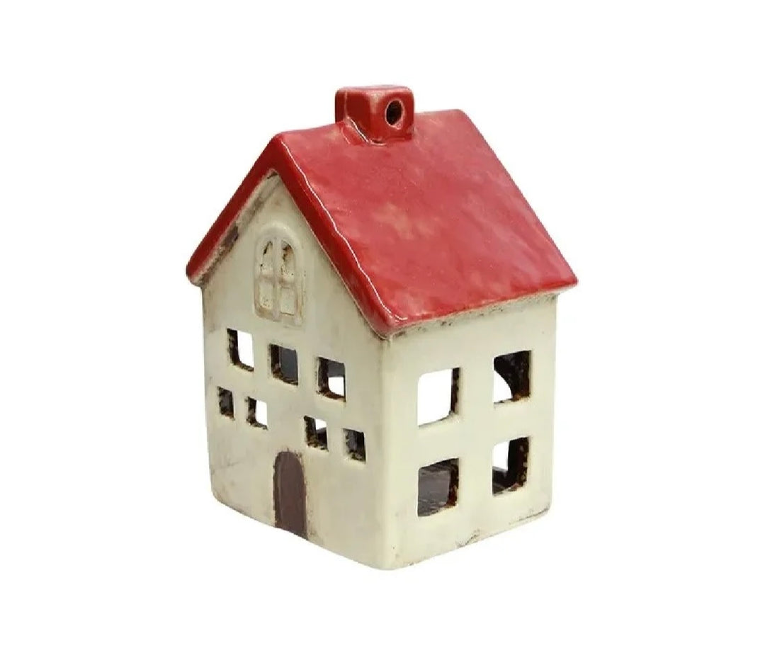 Alsace Tea Light Villa Red White