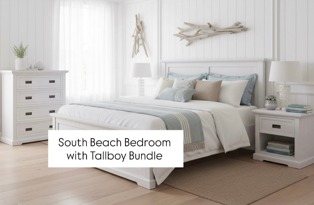 South Beach King Bedroom Tallboy Bundle