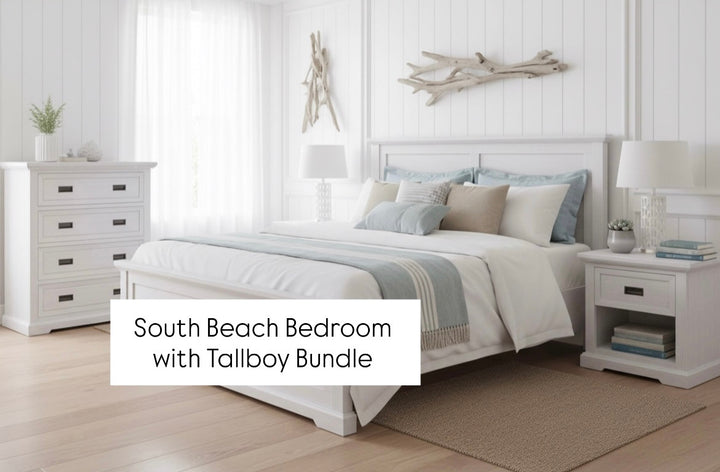 South Beach King Bedroom Tallboy Bundle
