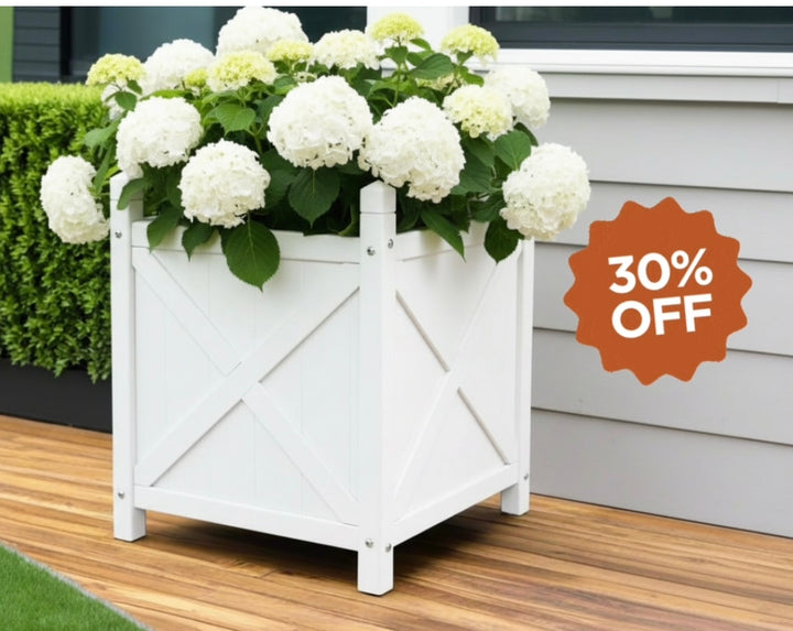 Hampton Poly Timber Outdoor Planter Box Medium 50cm