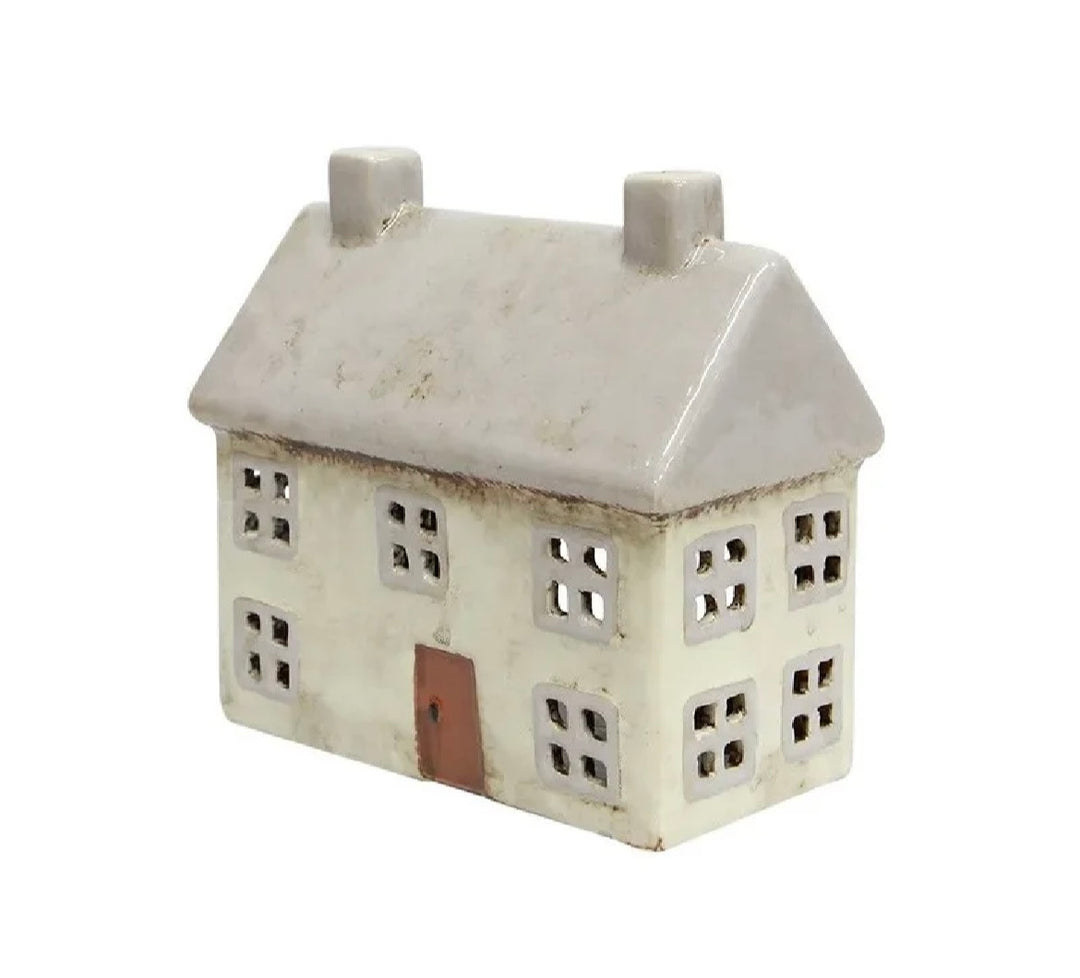 Alsace Tea Light Cottage Light Grey