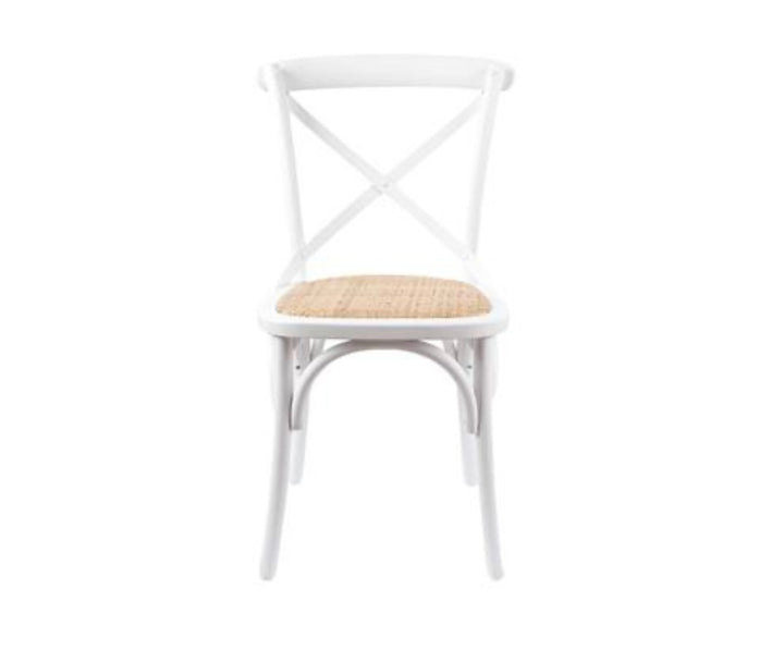 Hampton Vivid White Cross Back Dining Chair