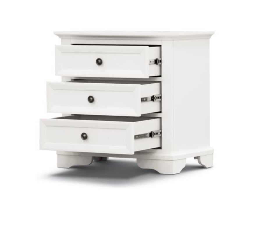 Sorrento 3 Drawer Bedside