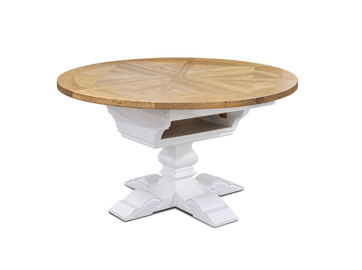 Havana Extendable Dining Table White Leg 150-200cm