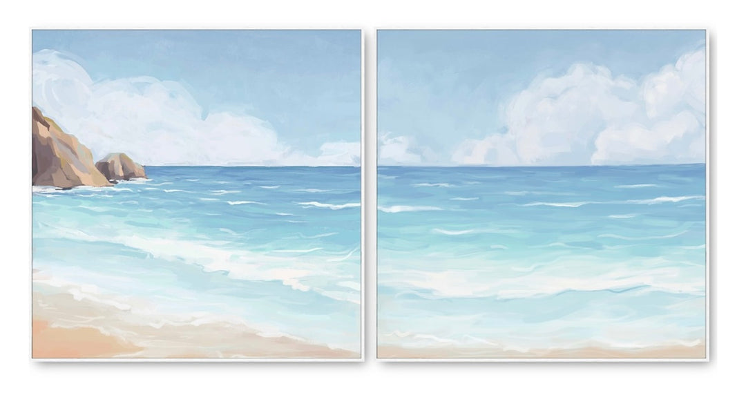 Canvas Beach Day Set of 2