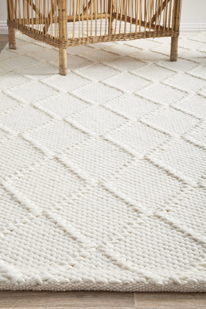 Hudson White Rug