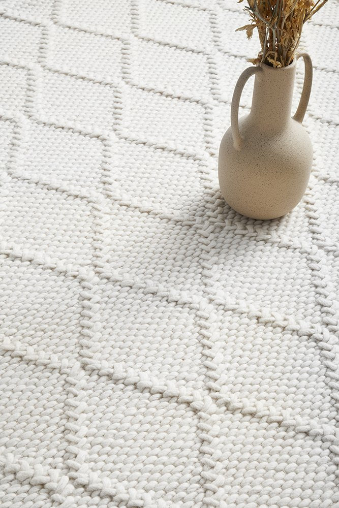 Hudson White Rug