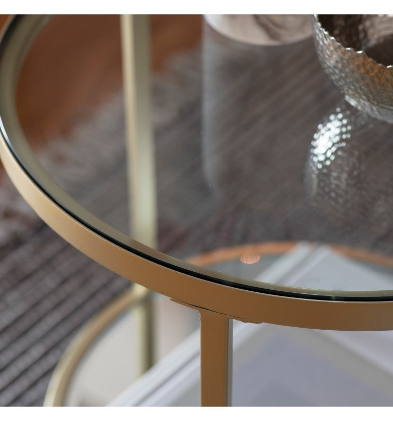 Hudson Side Table Champagne