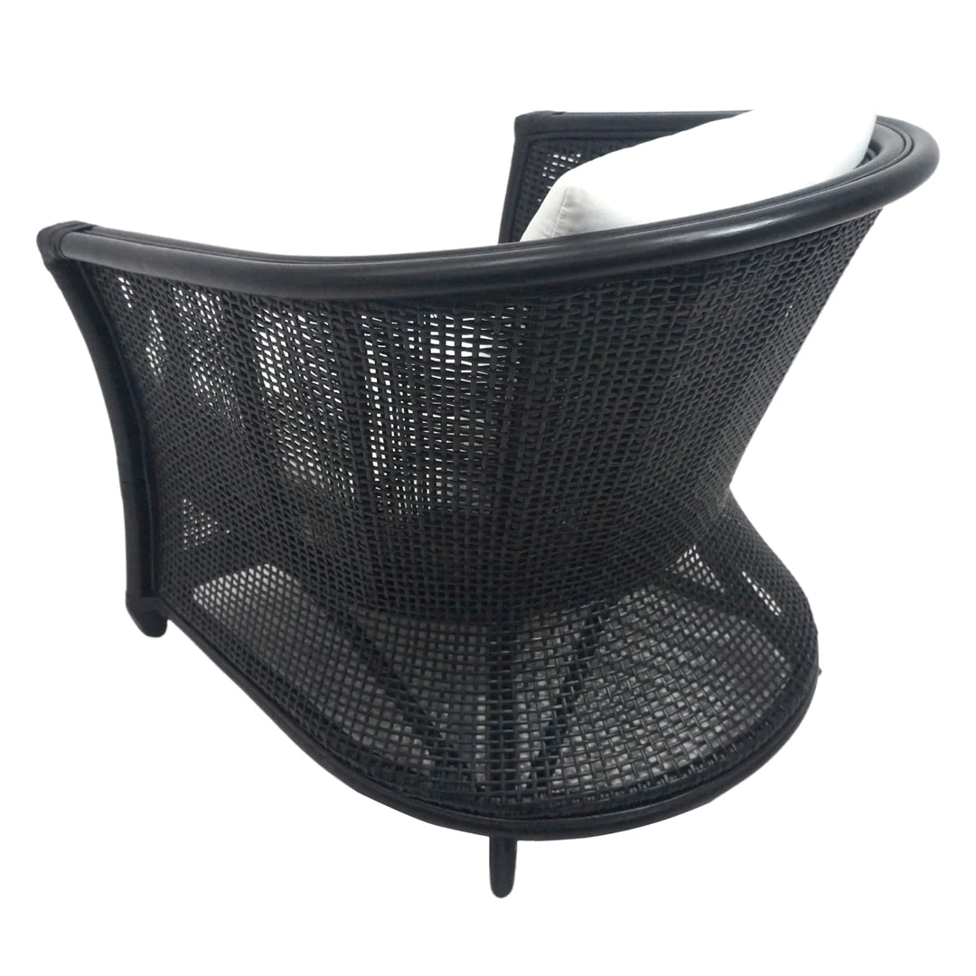 Cayman Rattan Armchair Black FLOORSTOCK OP