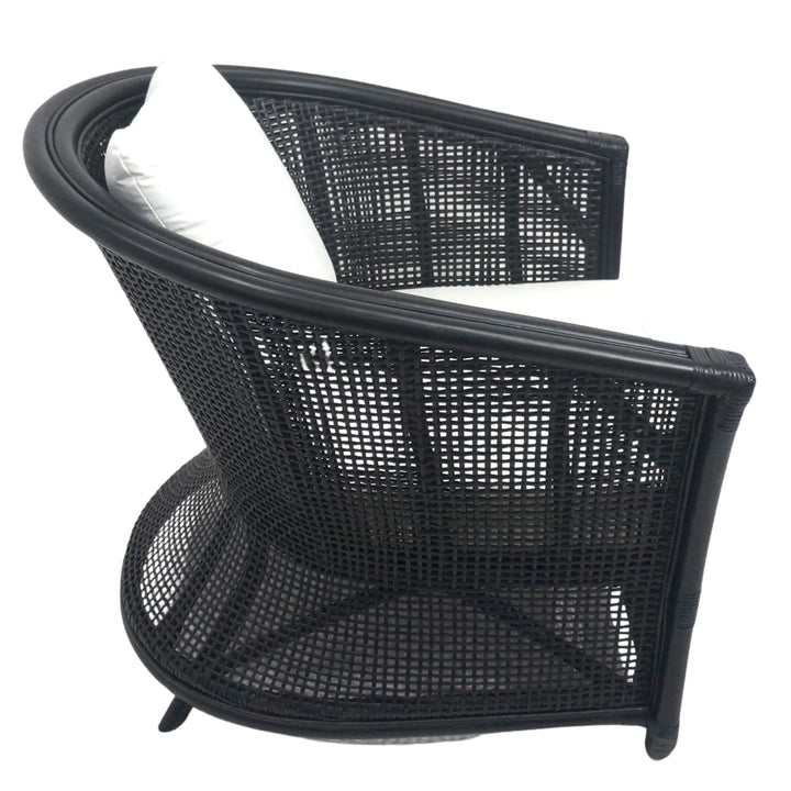 Cayman Rattan Armchair Black FLOORSTOCK OP