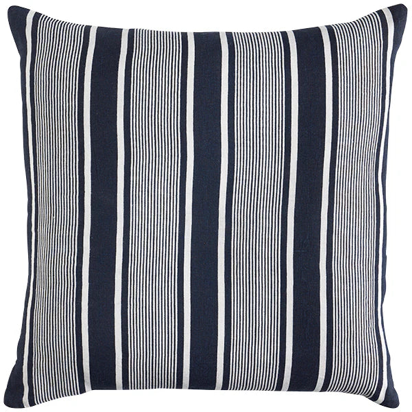 Hamptons Linen Capri Stripe Navy Cushion