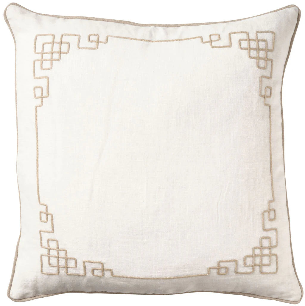 Hamptons Linen Florence Sand Cushion
