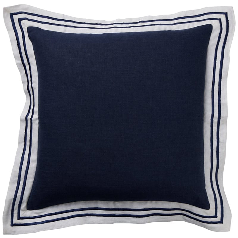 Hamptons Linen Milano Navy Cushion