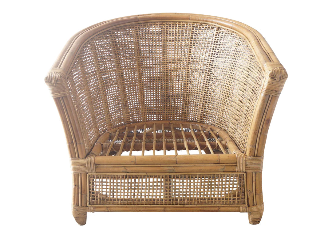 Cayman Rattan Armchair Cream Cushions