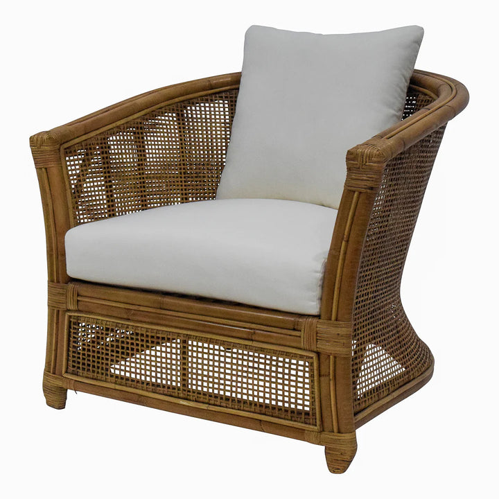 Cayman Rattan Armchair Cream Cushions