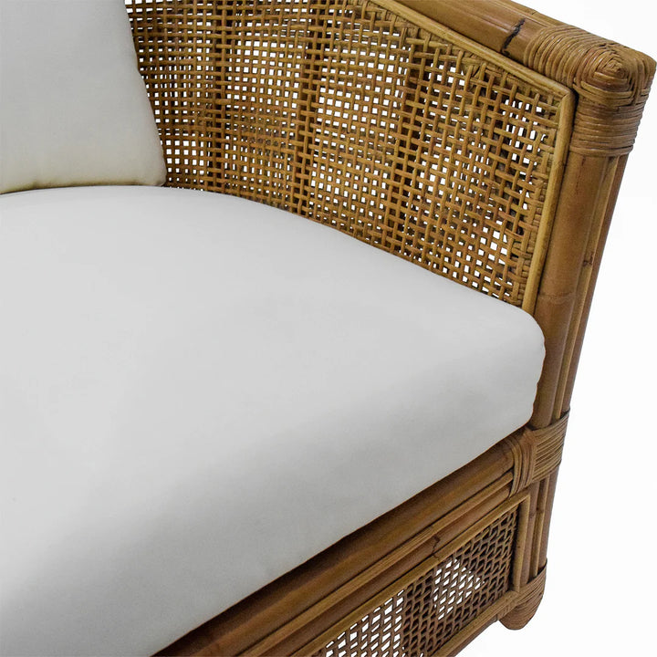 Cayman Rattan Armchair Cream Cushions