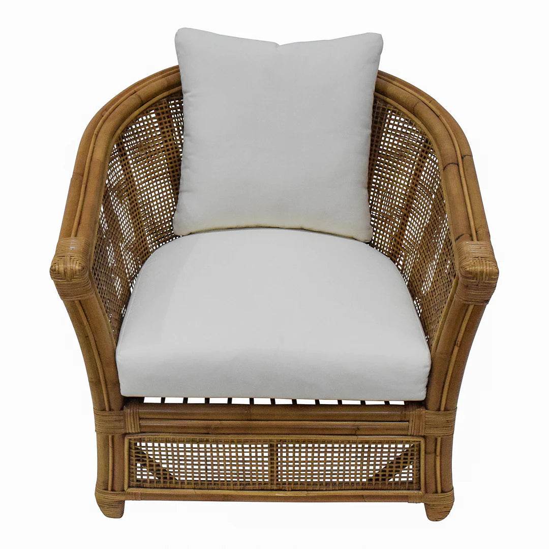Cayman Rattan Armchair Cream Cushions