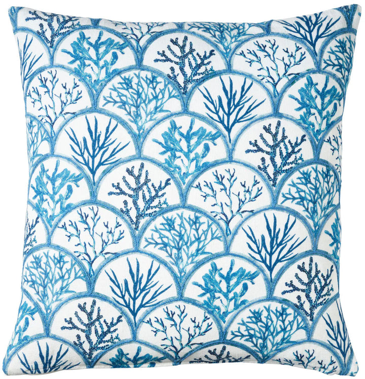 Hamptons Palm Bleu Cushion