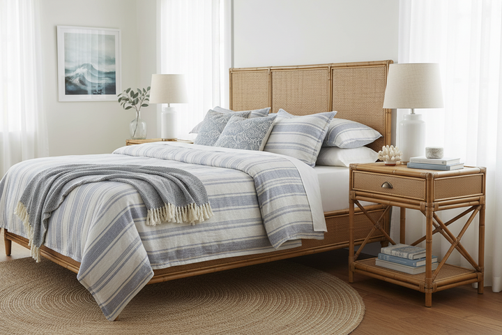 Cayman Rattan Bedside Table FLOORSTOCK