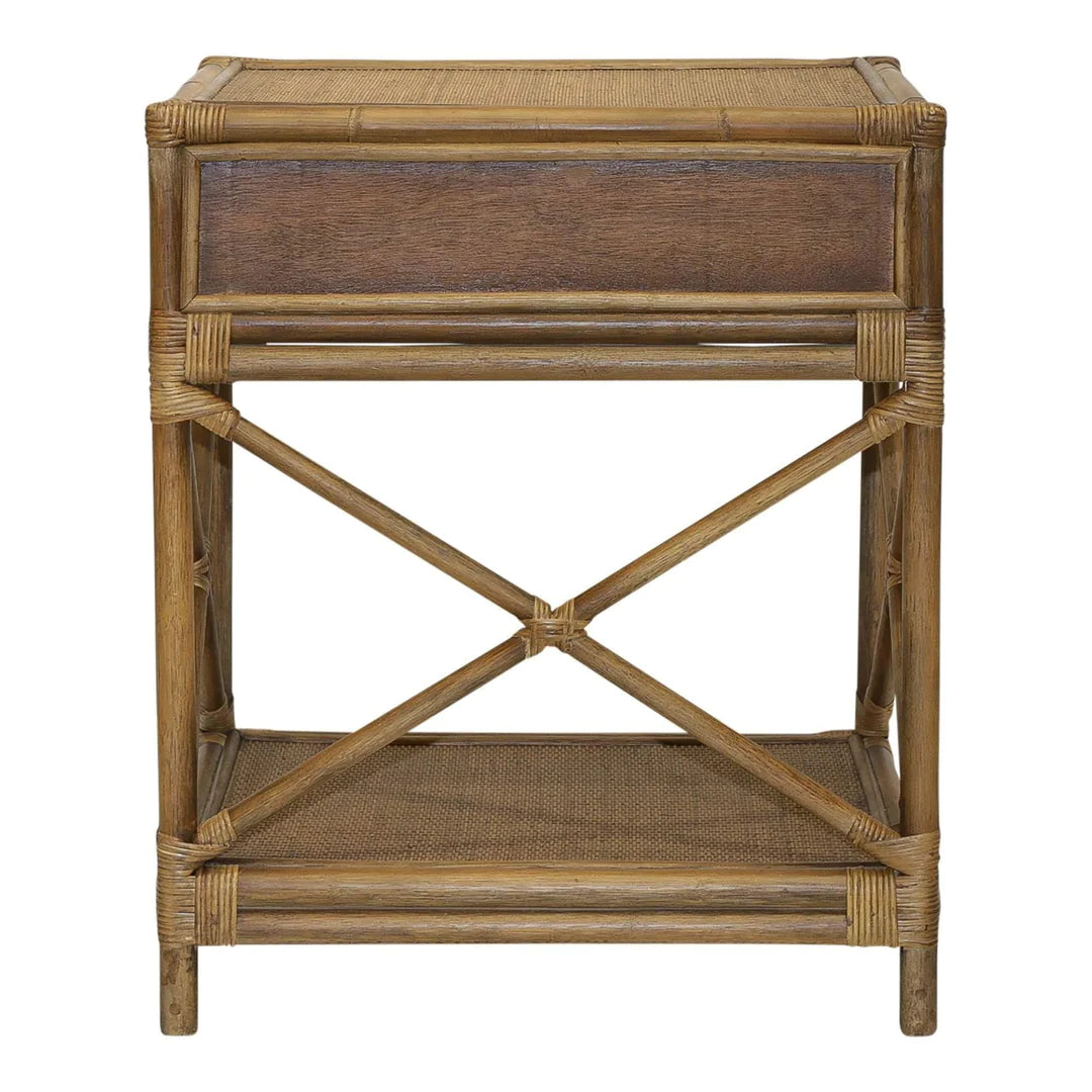 Cayman Rattan Bedside Table
