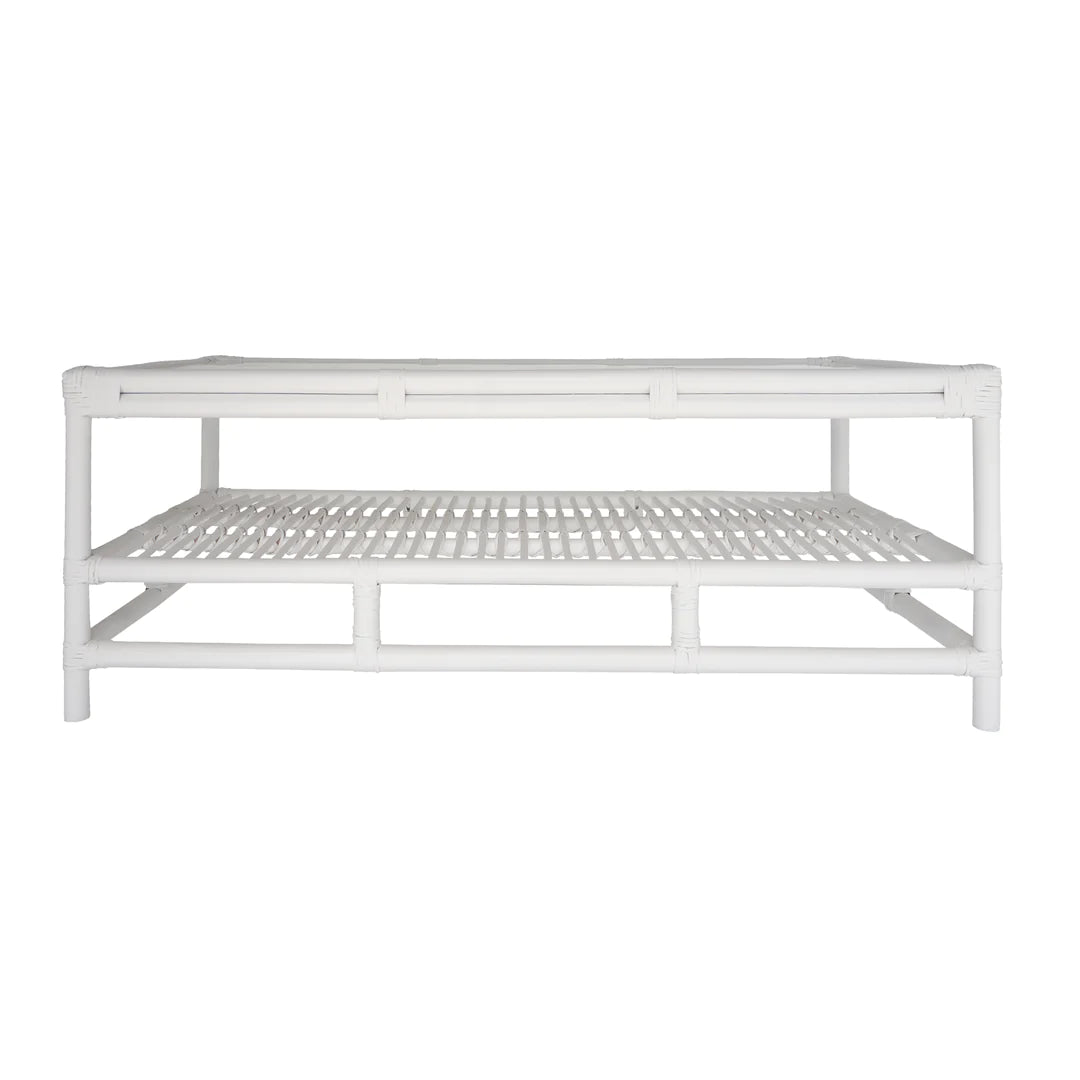Havana Rattan Coffee Table White