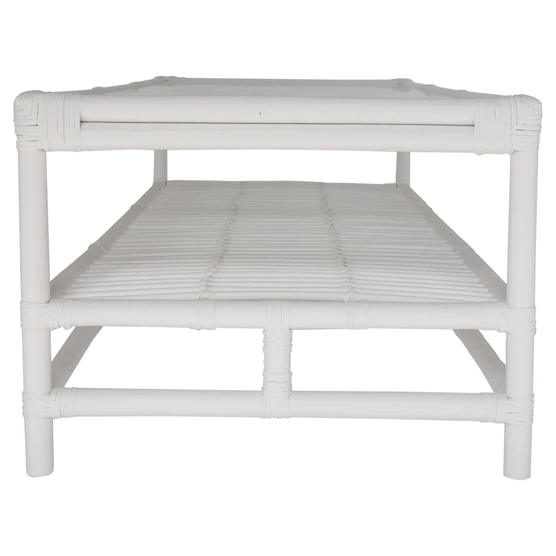 Havana Rattan Coffee Table White