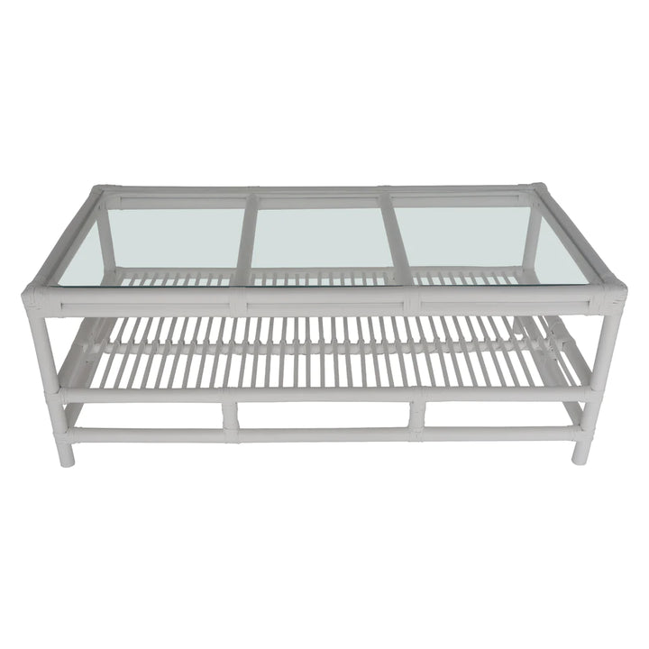 Havana Rattan Coffee Table White