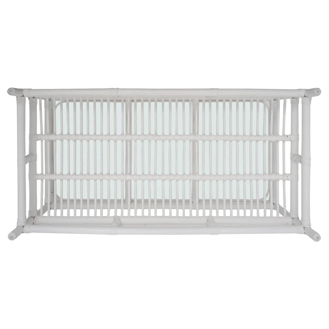 Havana Rattan Coffee Table White