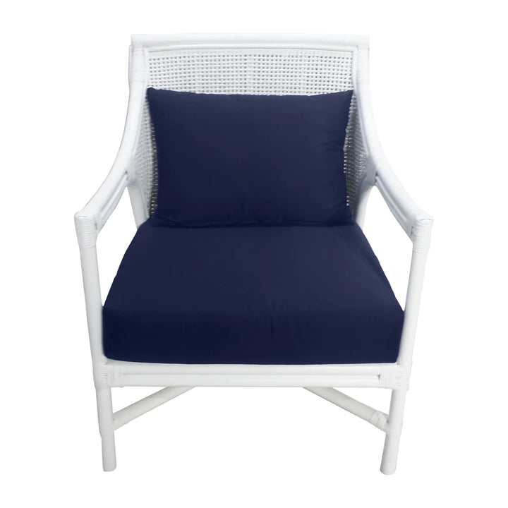 Havana Rattan Occasional Chair White FLOORSTOCK