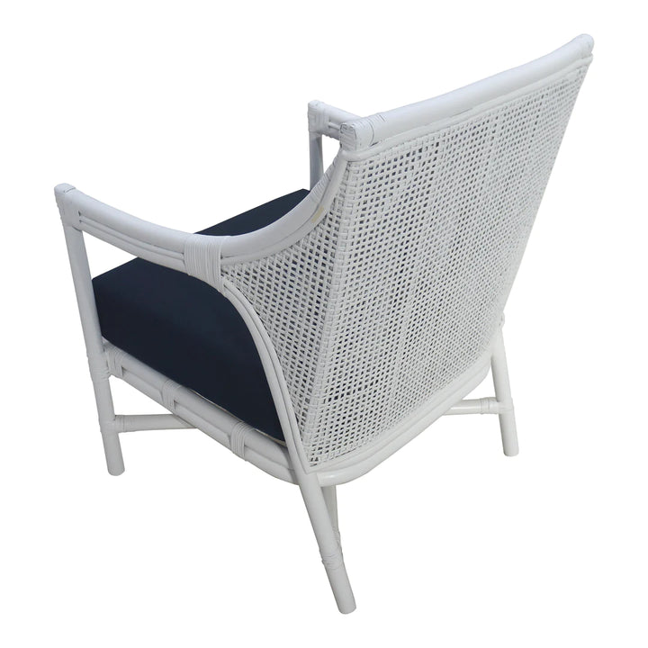 Havana Rattan Occasional Chair White FLOORSTOCK