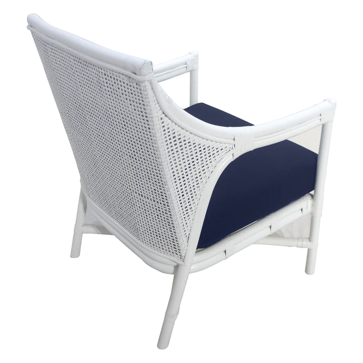 Havana Rattan Occasional Chair White FLOORSTOCK