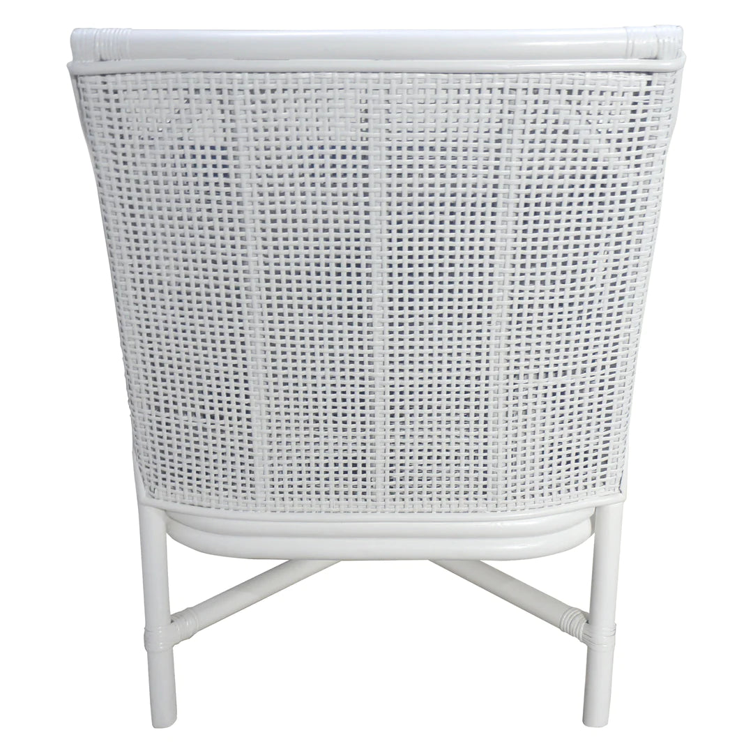 Havana Rattan Occasional Chair White FLOORSTOCK