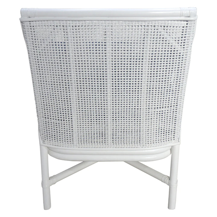 Havana Rattan Occasional Chair White FLOORSTOCK