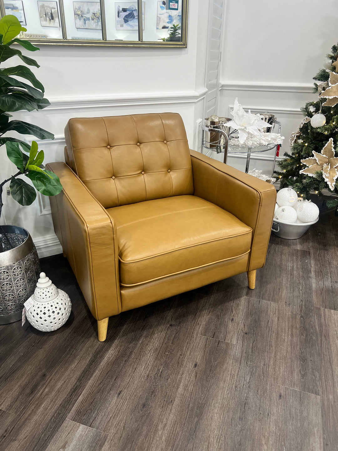 Brown Leather Armchair