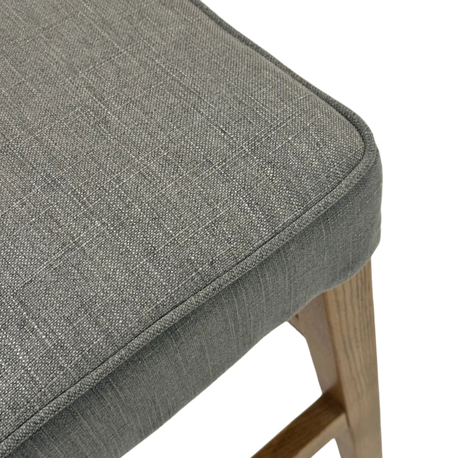 Hampton Storm Grey Linen Counter Chair 65cm Seat Height