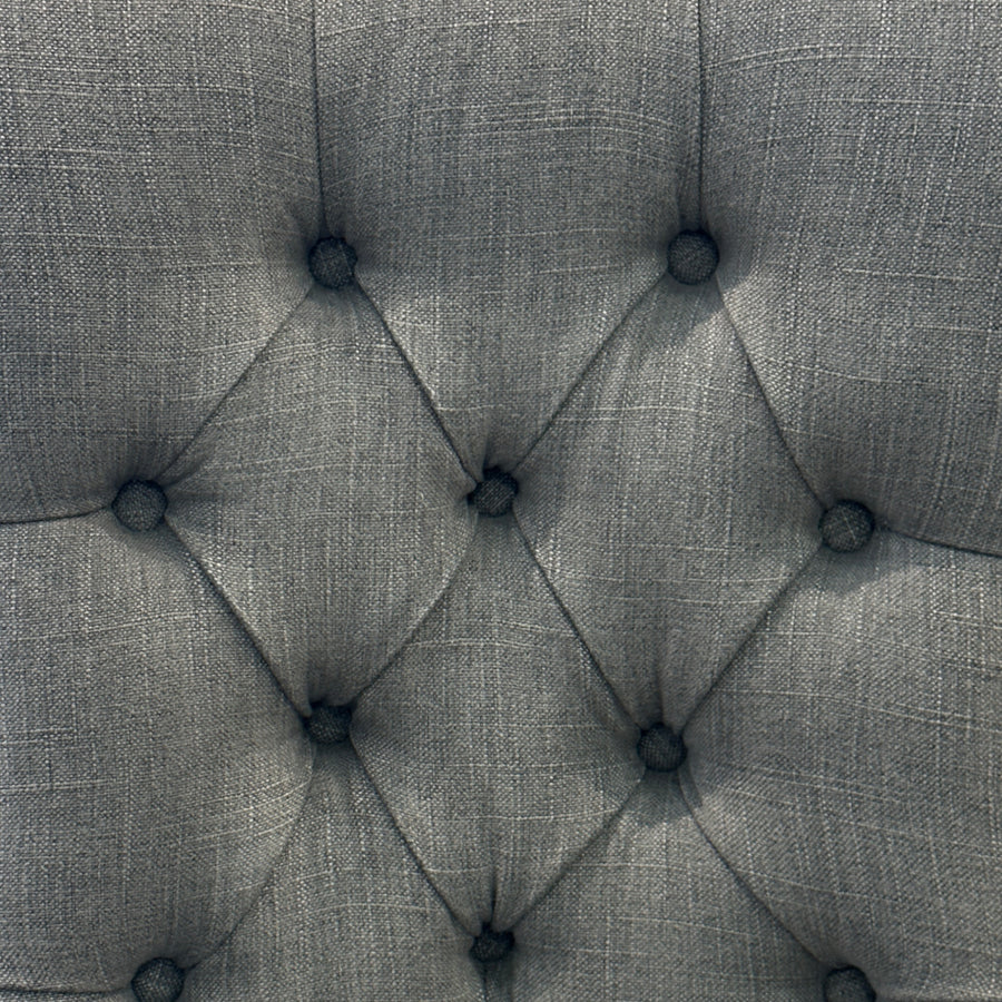 Hampton Storm Grey Linen Counter Chair 65cm Seat Height