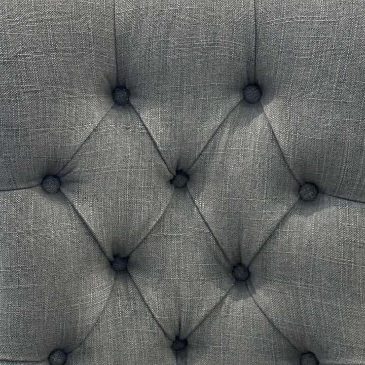 Hampton Storm Grey Linen Counter Chair 65cm Seat Height