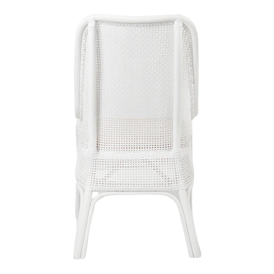 Hamptons Rattan Dining Chair White