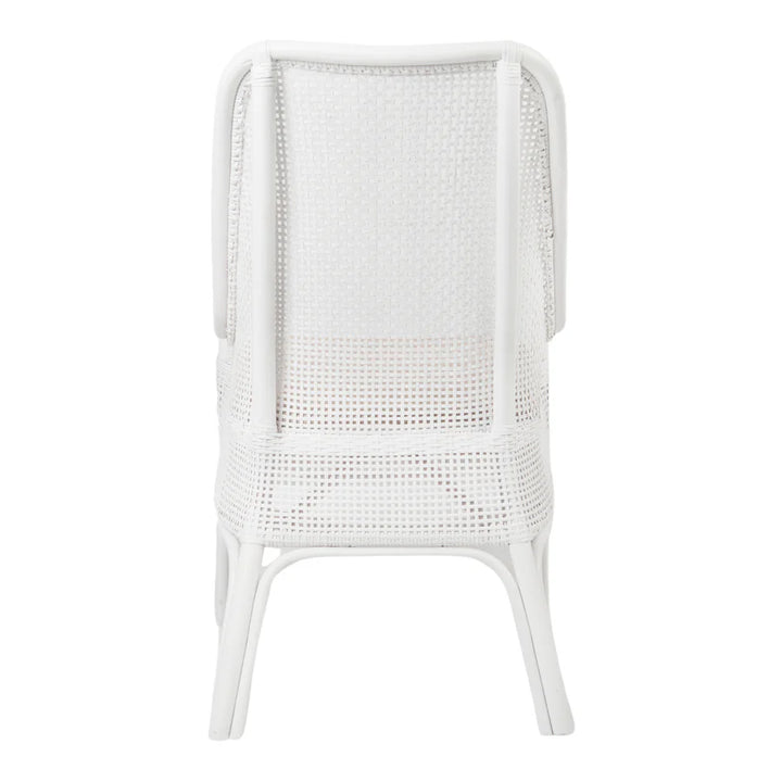 Hamptons Rattan Dining Chair White