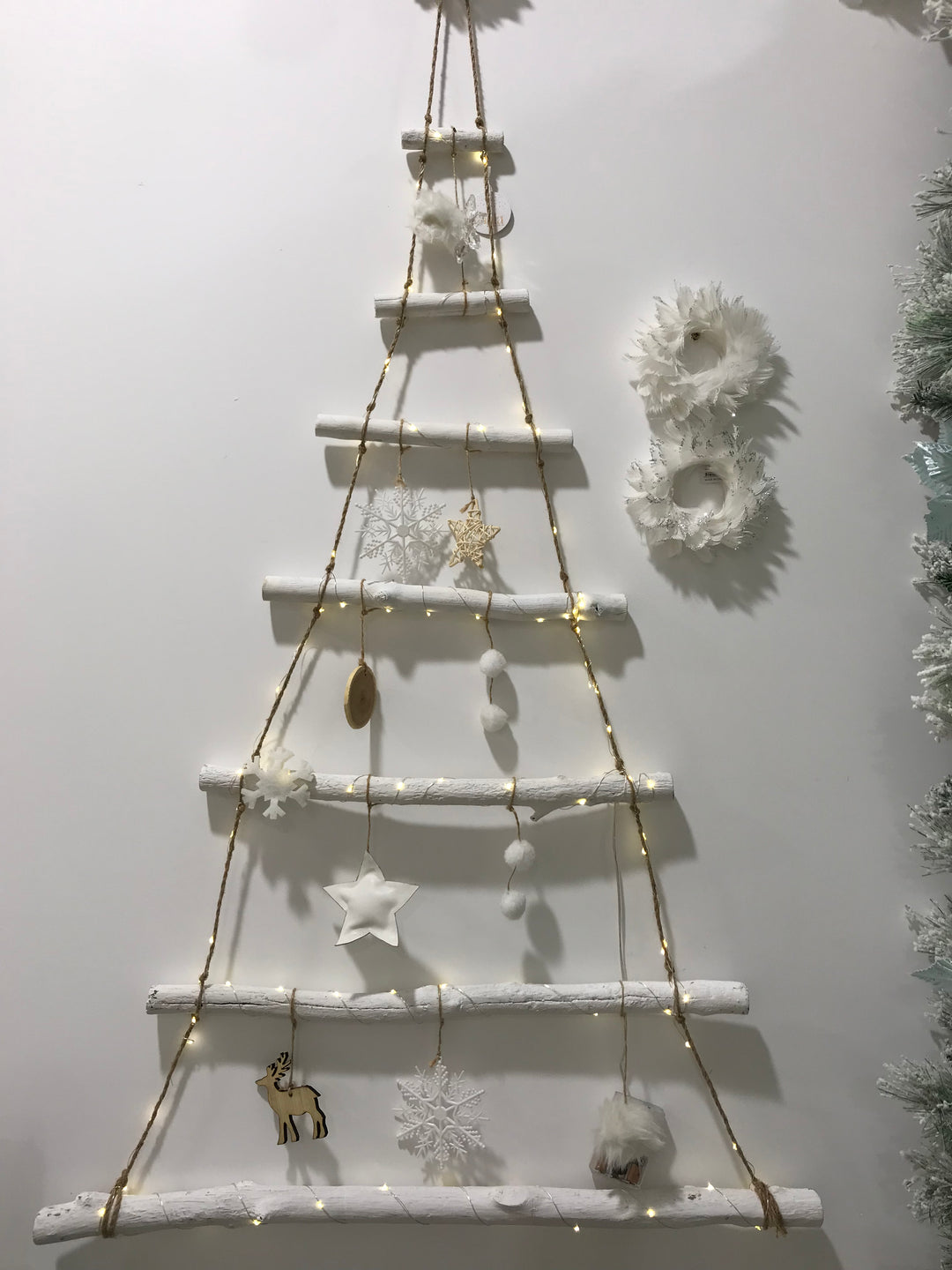 White Driftwood Wall Tree