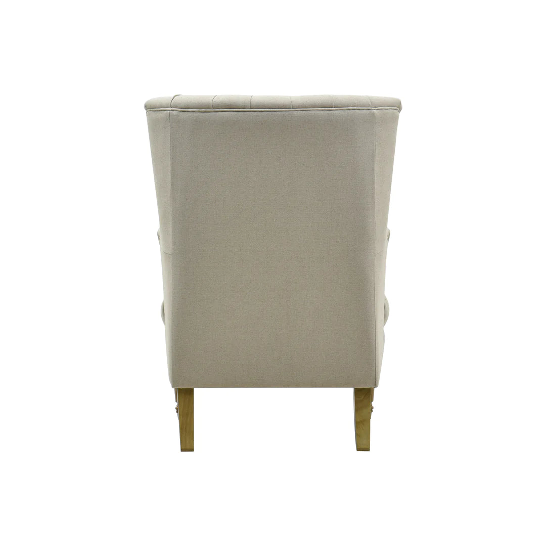 Hampton Beige Wingback Armchair