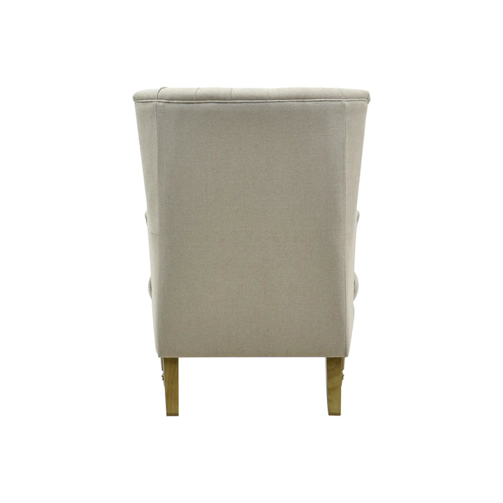 Hampton Beige Wingback Armchair
