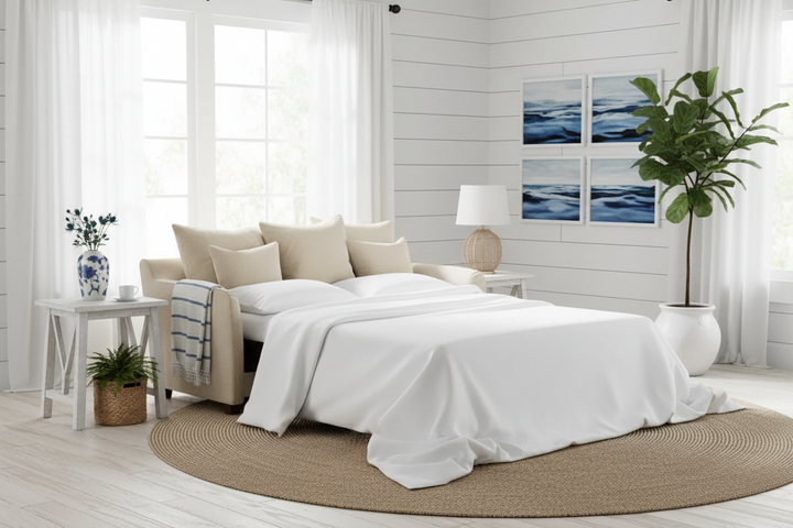 East Hampton 2 Seat Sofa Bed Beige