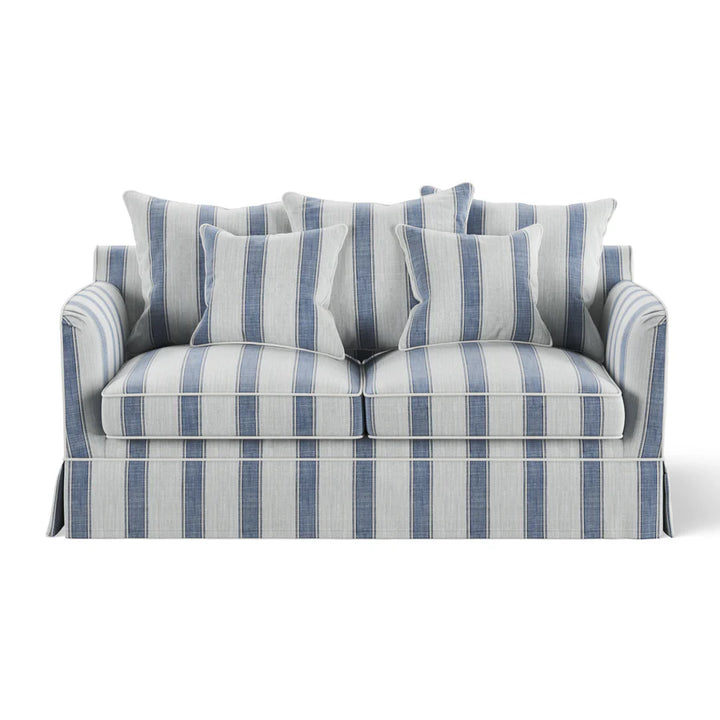 East Hampton Blue Stripe 2 Seater Sofa