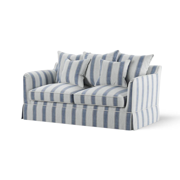 East Hampton Blue Stripe 2 Seater Sofa