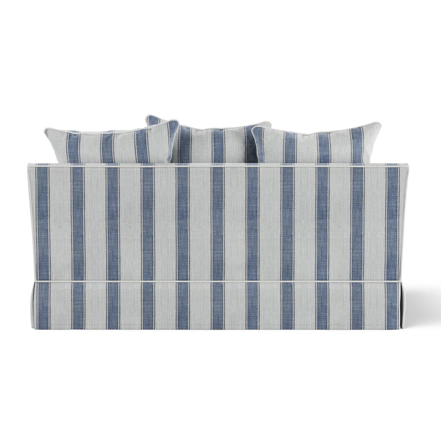 East Hampton Blue Stripe 2 Seater Sofa