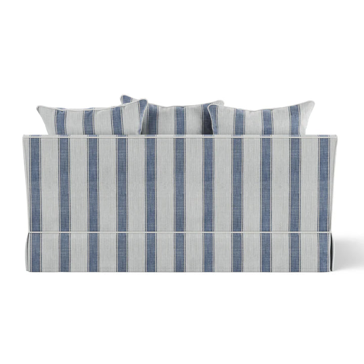 East Hampton Blue Stripe 2 Seater Sofa