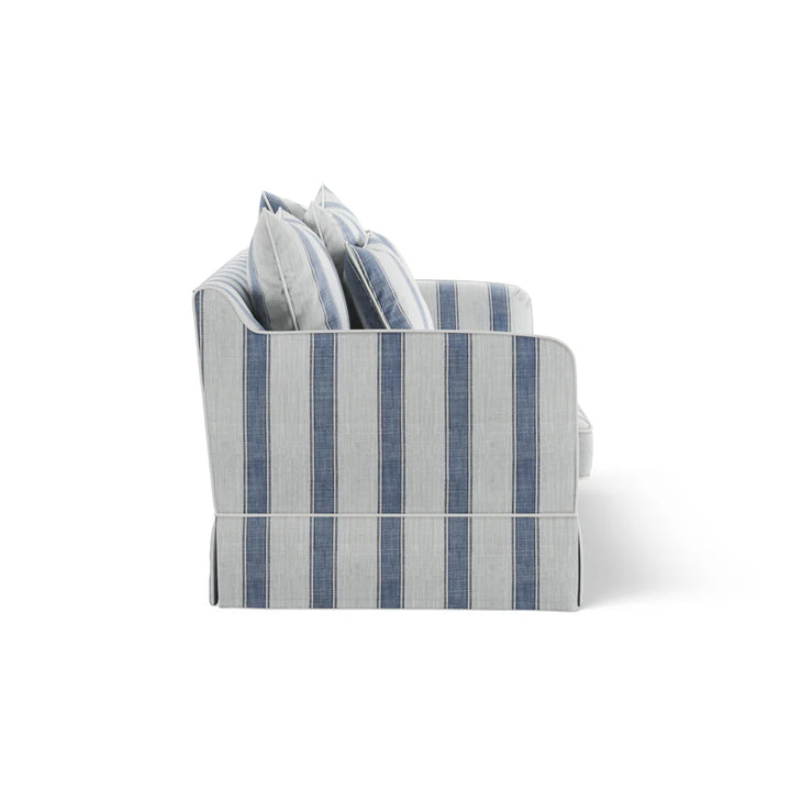 East Hampton Blue Stripe 2 Seater Sofa